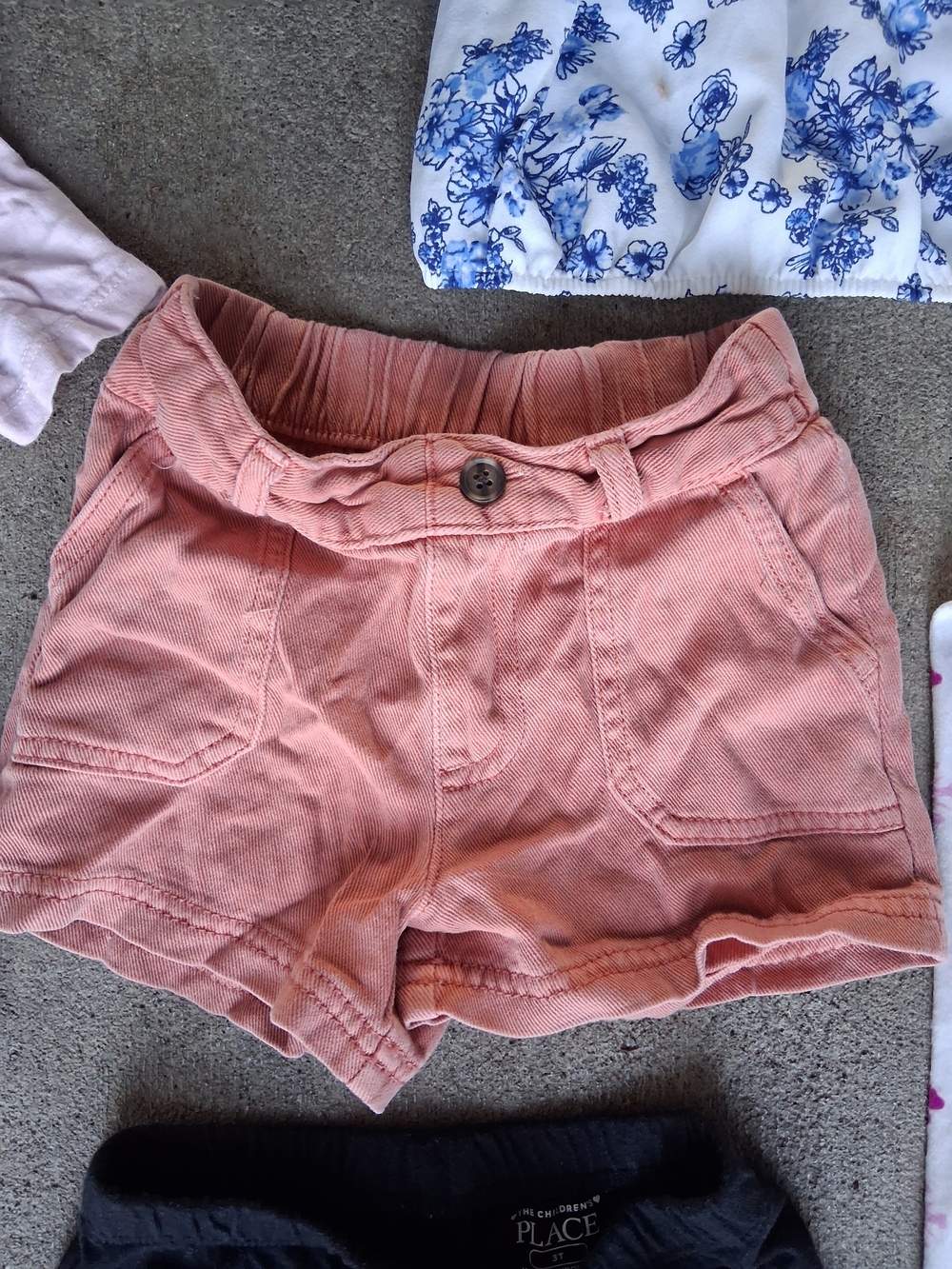 Cat & Jack Peach Corduroy High-Waist Shorts